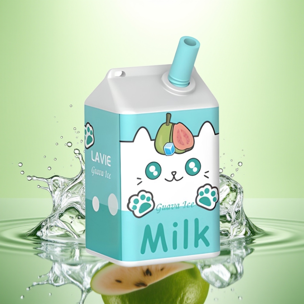 LAVIE Milk 7000 Puffs Şarj Edilebilir Guava Buz Disposable Vape 16ML 600mAh