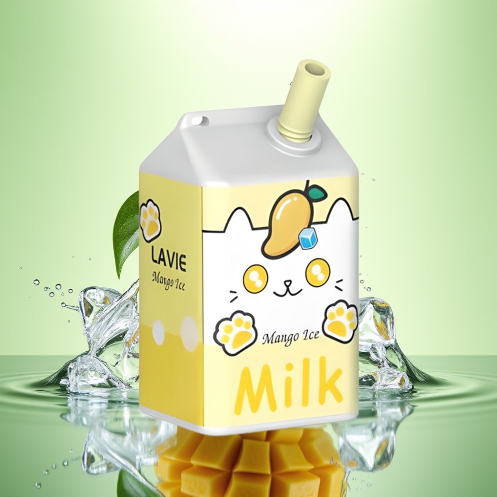 LAVIE Milk 7000 Puffs Şarj Edilebilir Type-C Mango Buz Disposable Vape
