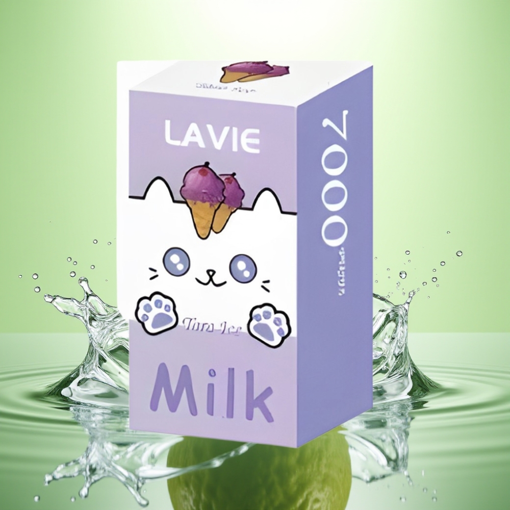 LAVIE Milk 7000 Puffs Şarjlı Disposable Vape Tarçınlı Buz 0%/2%/5% Nikotin 16ML