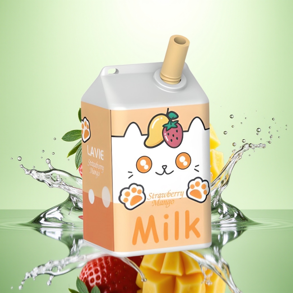 LAVIE Milk 7000 Puffs Çilek Mango 16ML 600mAh Type C Şarj