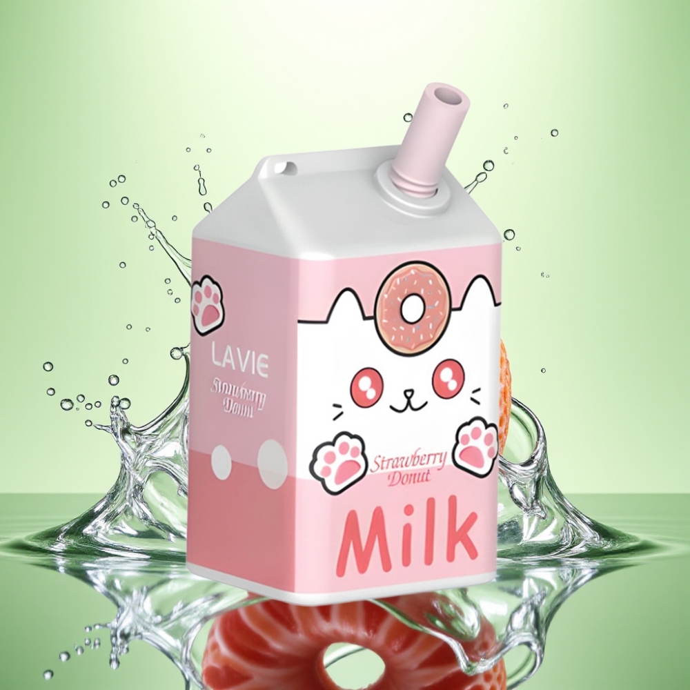 LAVIE Milk 7000 Puffs Çilekli Donut 16ML 600mAh Type C Şarj