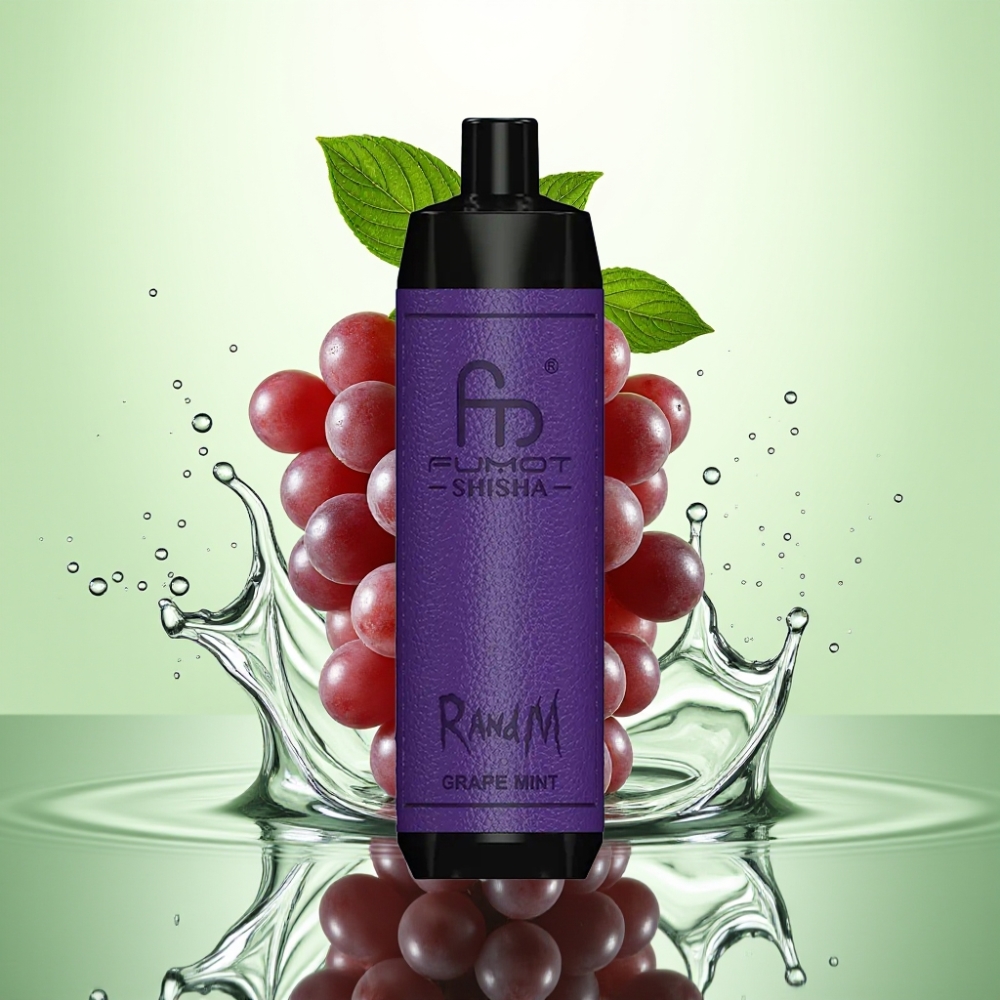 RandM Fumot Shisha 10000 Puff LED Ekran 850mAh Type-C Üzüm Nanesi Aromalı Disposable Vape