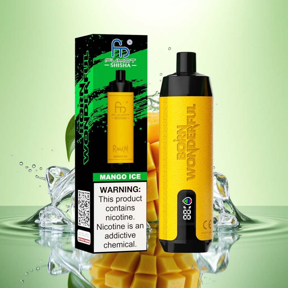 RandM Fumot Shisha 10000 Puff LED Gösterge 850mAh Mango Buz