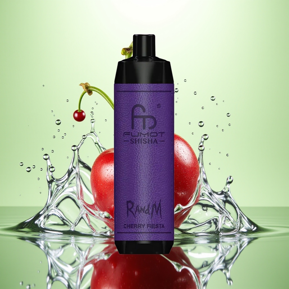 RandM Fumot Shisha 10000 Puff LED Gösterge 850mAh Pil Kiraz Şenliği