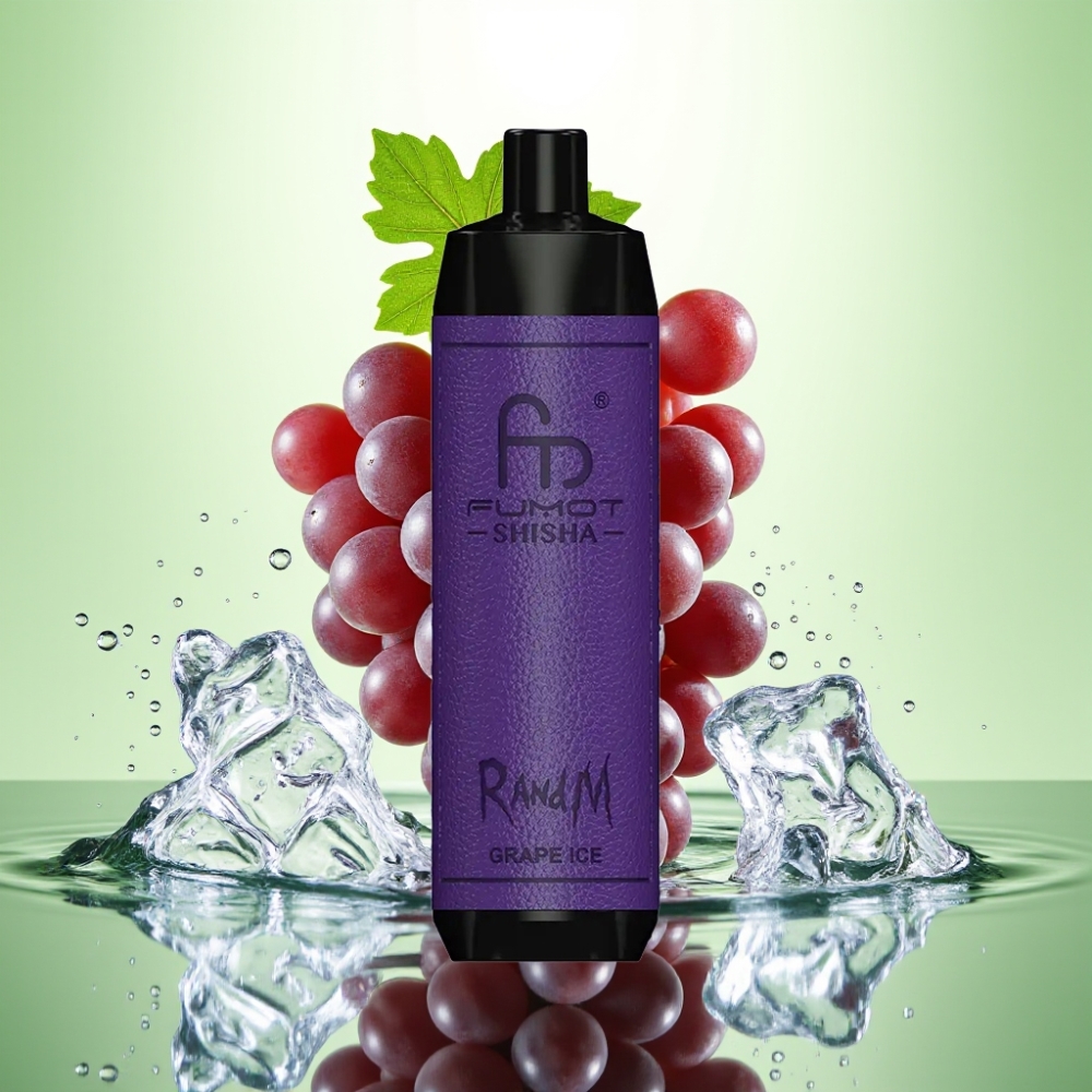 RandM Fumot Shisha 10000 Puff LED Gösterge 850mAh Üzüm Buz Aromalı Disposable Vape