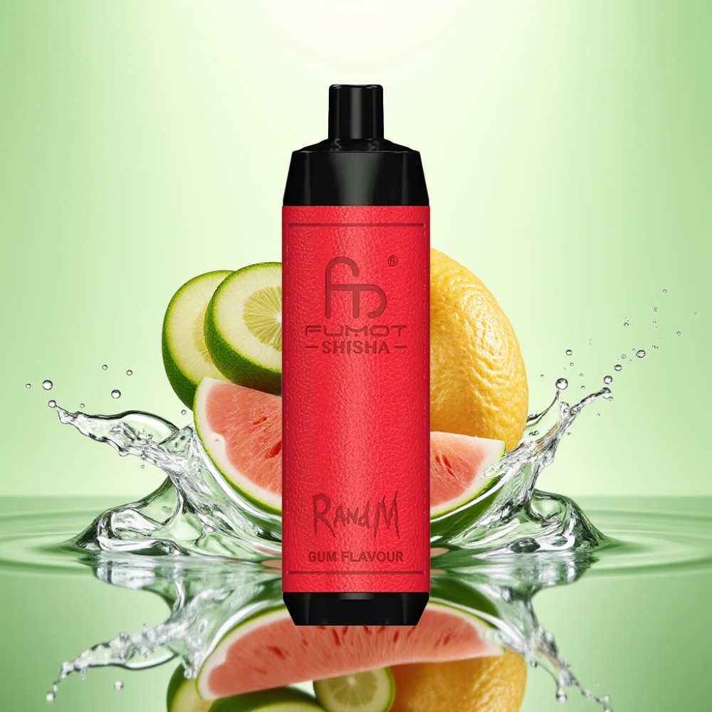RandM Fumot Shisha 10000 Puff LED Göstergeli 18ml Sakız Aromalı Disposable Vape