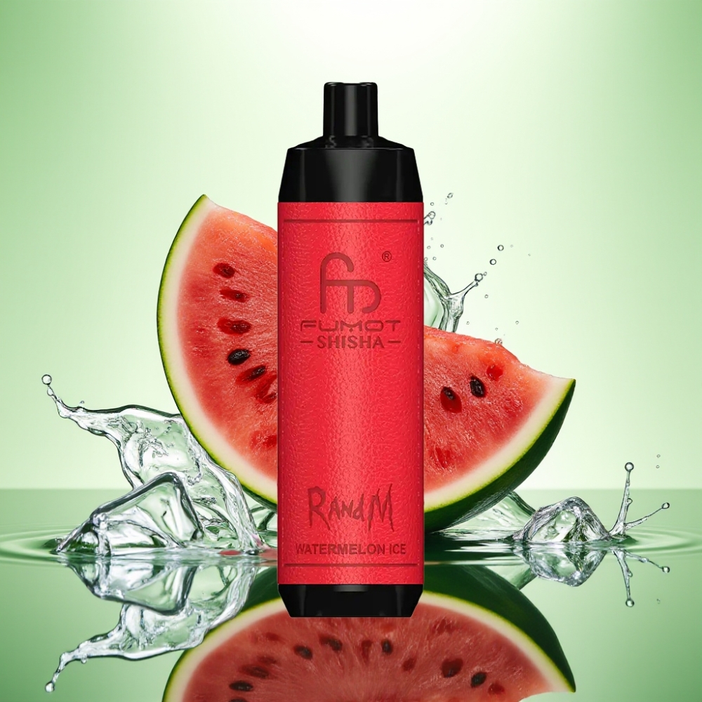 RandM Fumot Shisha 10000 Puff LED Göstergeli 850mAh Type-C Port Karpuz Buz