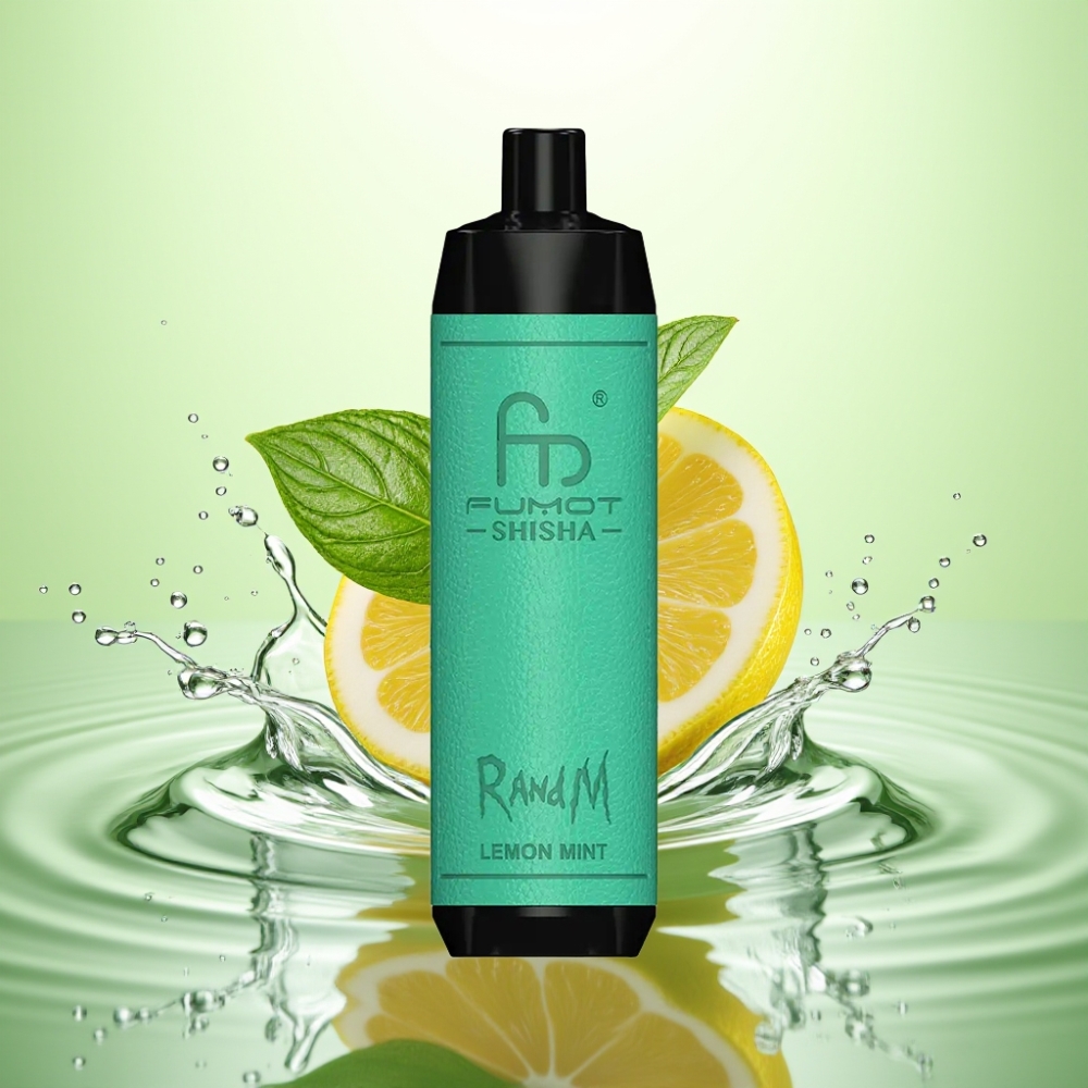 RandM Fumot Shisha 10000 Puff LED Göstergeli Limon Nanesi Aromalı Disposable Vape