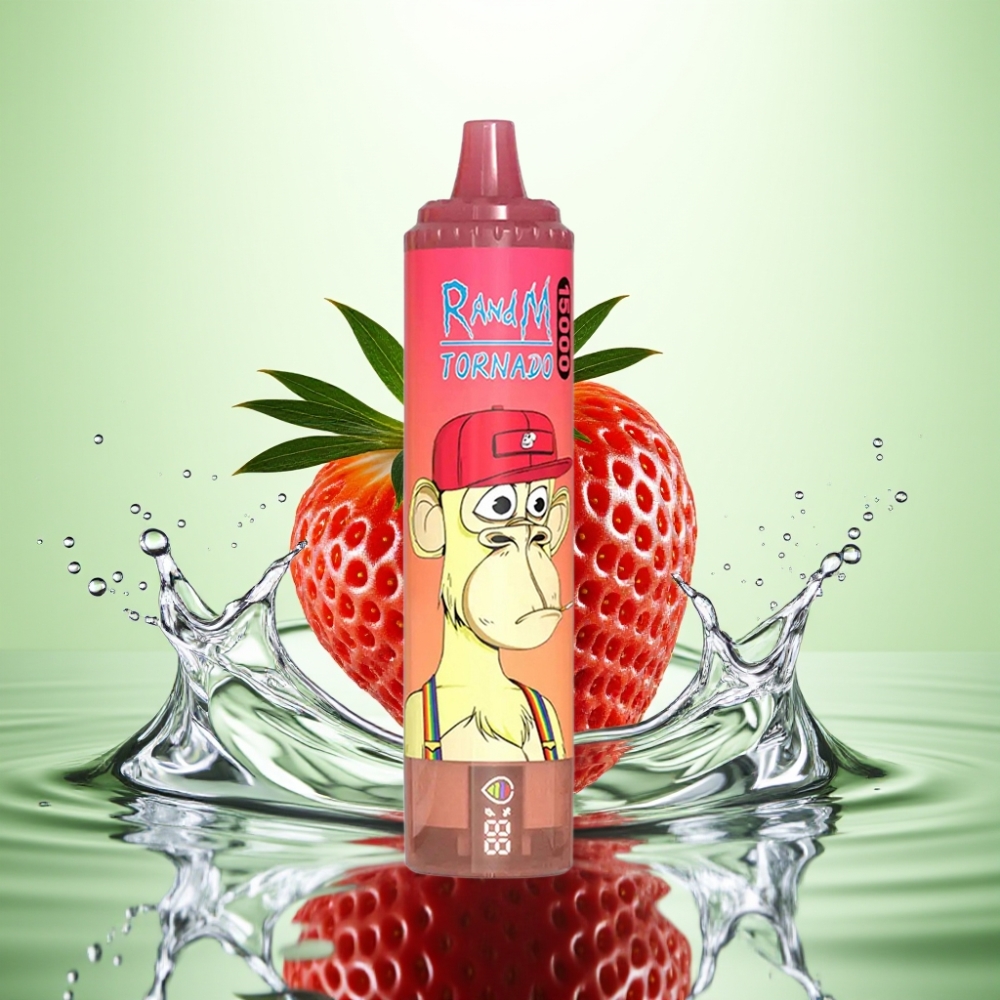 RandM Fumot Tornado 15000 Puff LCD Ekran Type-C Şarj Çilekli Red Bull Aromalı