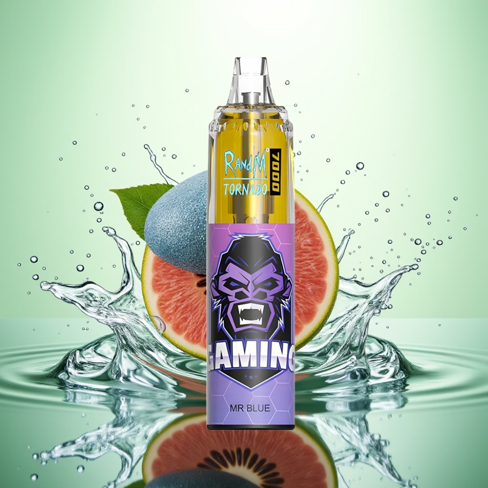 RandM Fumot Tornado 7000 Puf 14ML 850MAH Mesh Coil Type-C RGB Hava Ayarlı Dr. Mavi