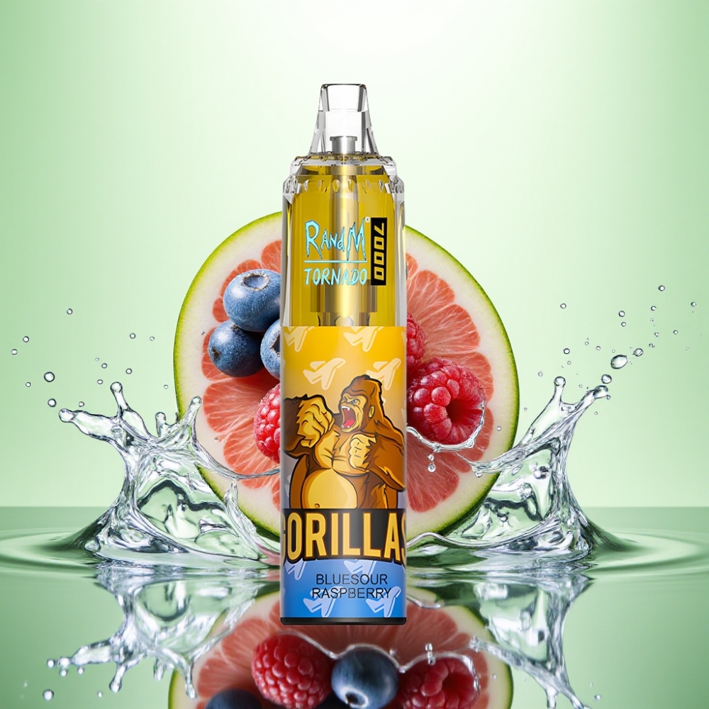 RandM Fumot Tornado 7000 Puf 14ML 850MAH Mesh Coil Type-C RGB Hava Ayarlı Maviekşi Ahudulu Disposable Vape