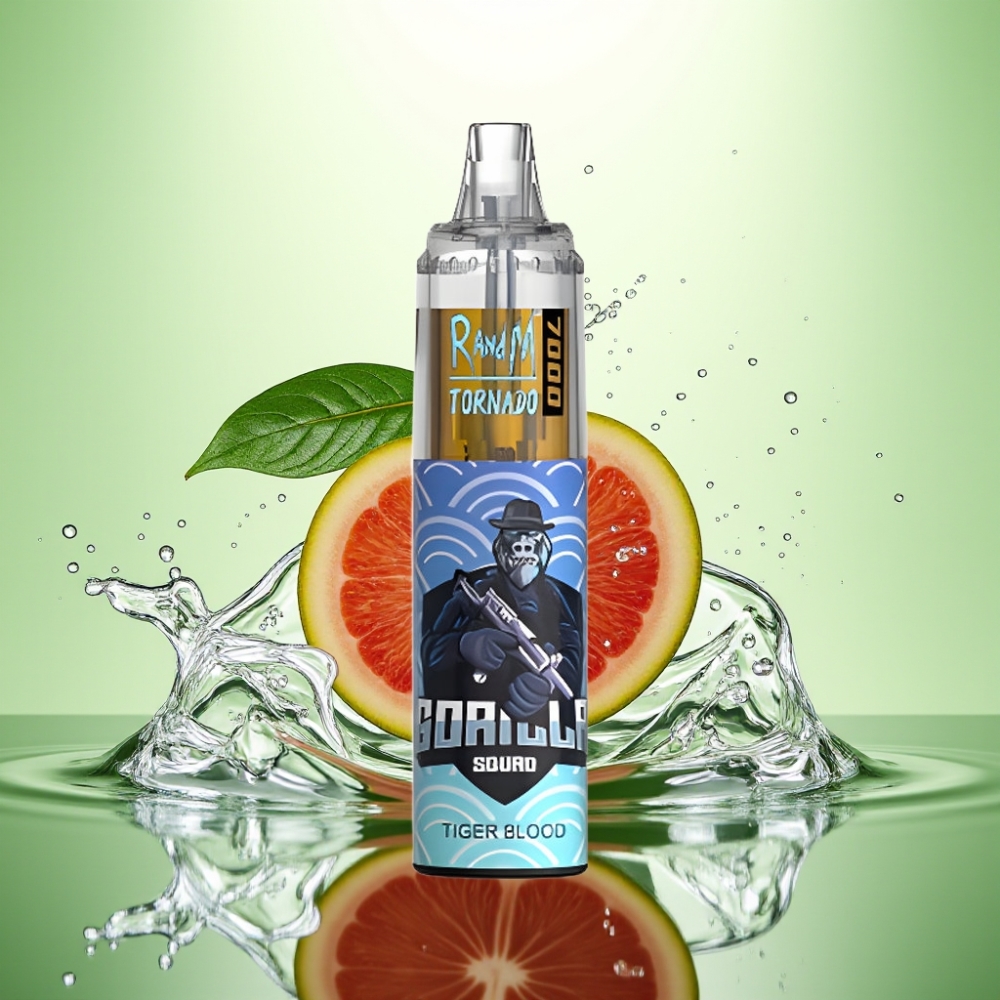 RandM Fumot Tornado 7000 Puff 14ML 850MAH Mesh Coil Type-C RGB Hava Ayarlı Kaplan Kanı