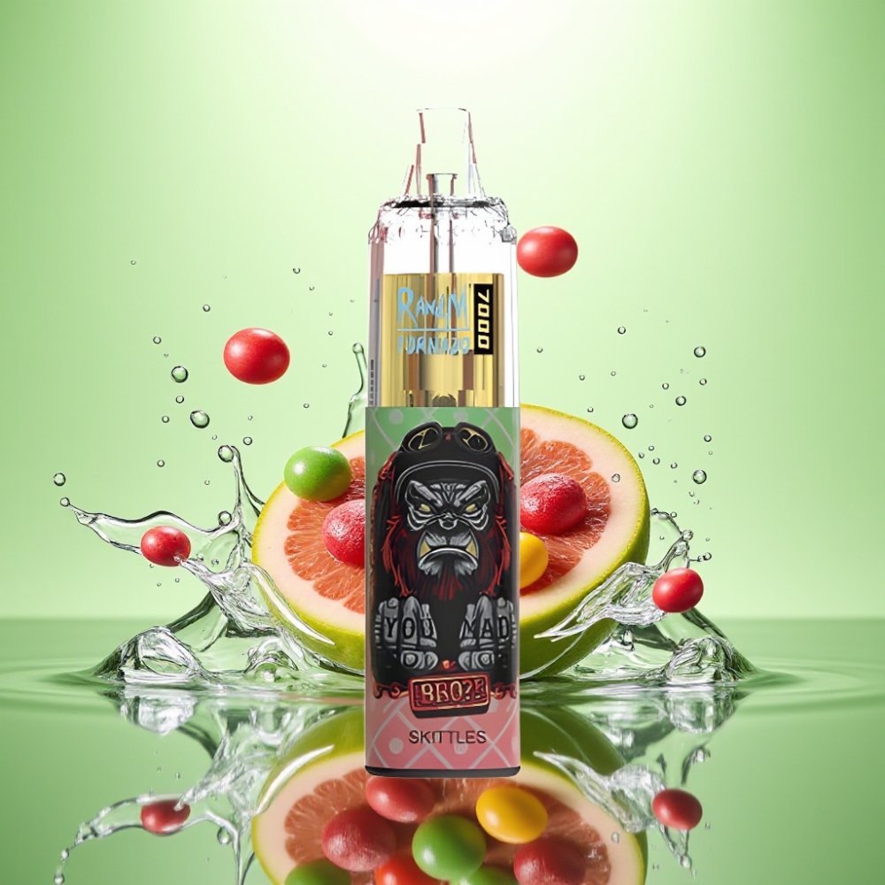 RandM Fumot Tornado 7000 Puff 14ML 850MAH Mesh Coil Type-C RGB Hava Ayarlı Şekerpare Disposable Vape