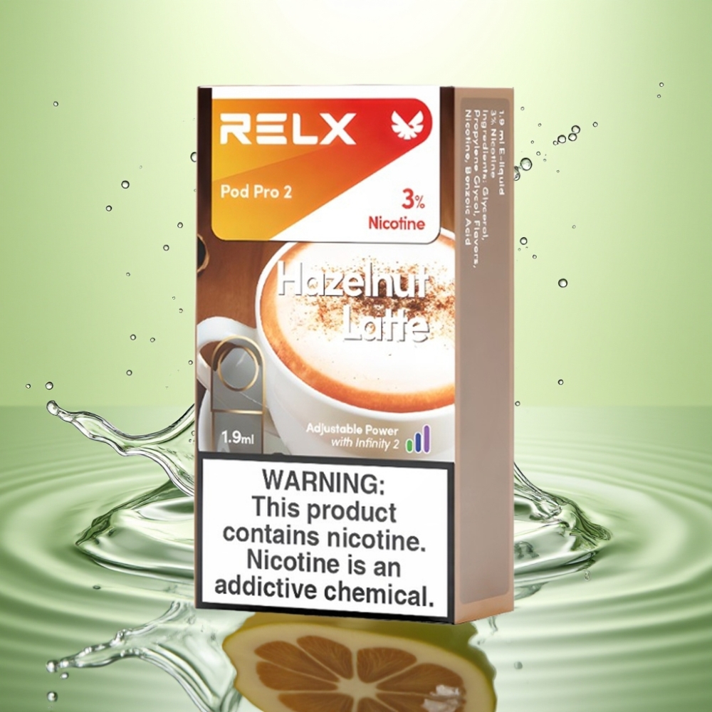 RELX Pod Pro 2 600 Puf 1.9ml 3 Nikotin Seviyesi Fındıklı Latte