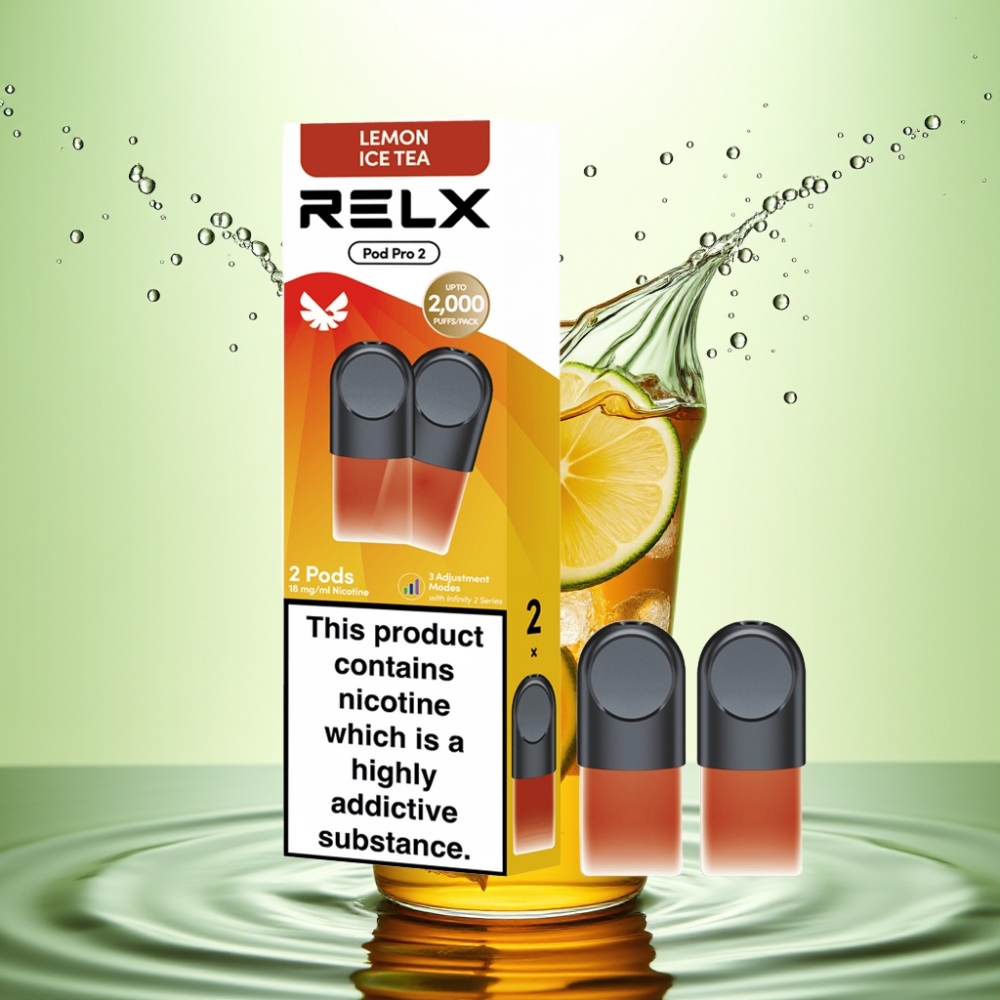 RELX Pod Pro 2 600 Puff 1.8% Nikotin 1.9ml Çay-Limon Buzlu Çay