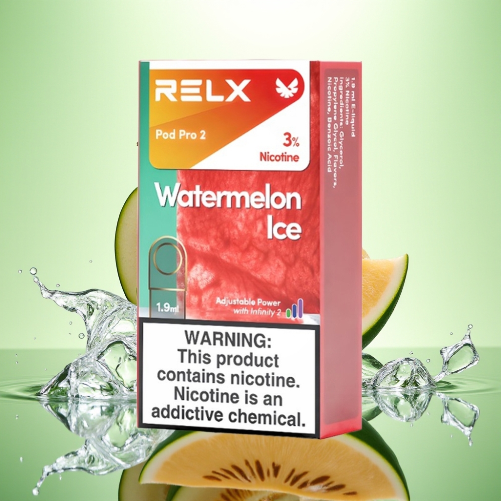RELX Pod Pro 2 600 Puff 1.9ml 3% Nikotin Karpuz Buzlu 3 Voltaj Modu