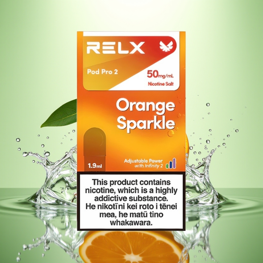 RELX Pod Pro 2 600 Puff 5% Nikotin 1.9ml 3 Voltaj Ayarı Portakal Pırıltısı