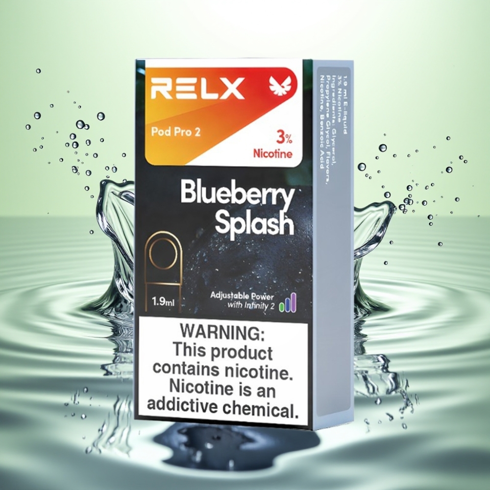RELX Pod Pro 2 600 Pufluk 3% Nikotin 1.9ml Mavi Böğürtlen Aromalı