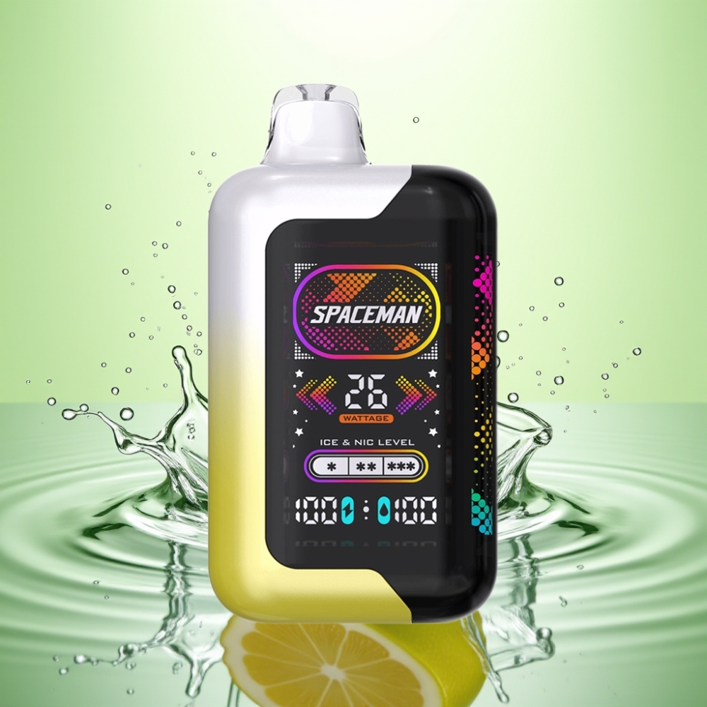 SMOK SPACEMAN SP40000 Şarj Edilebilir Limon Aromalı Sıfır Nikotin Disposable Vape