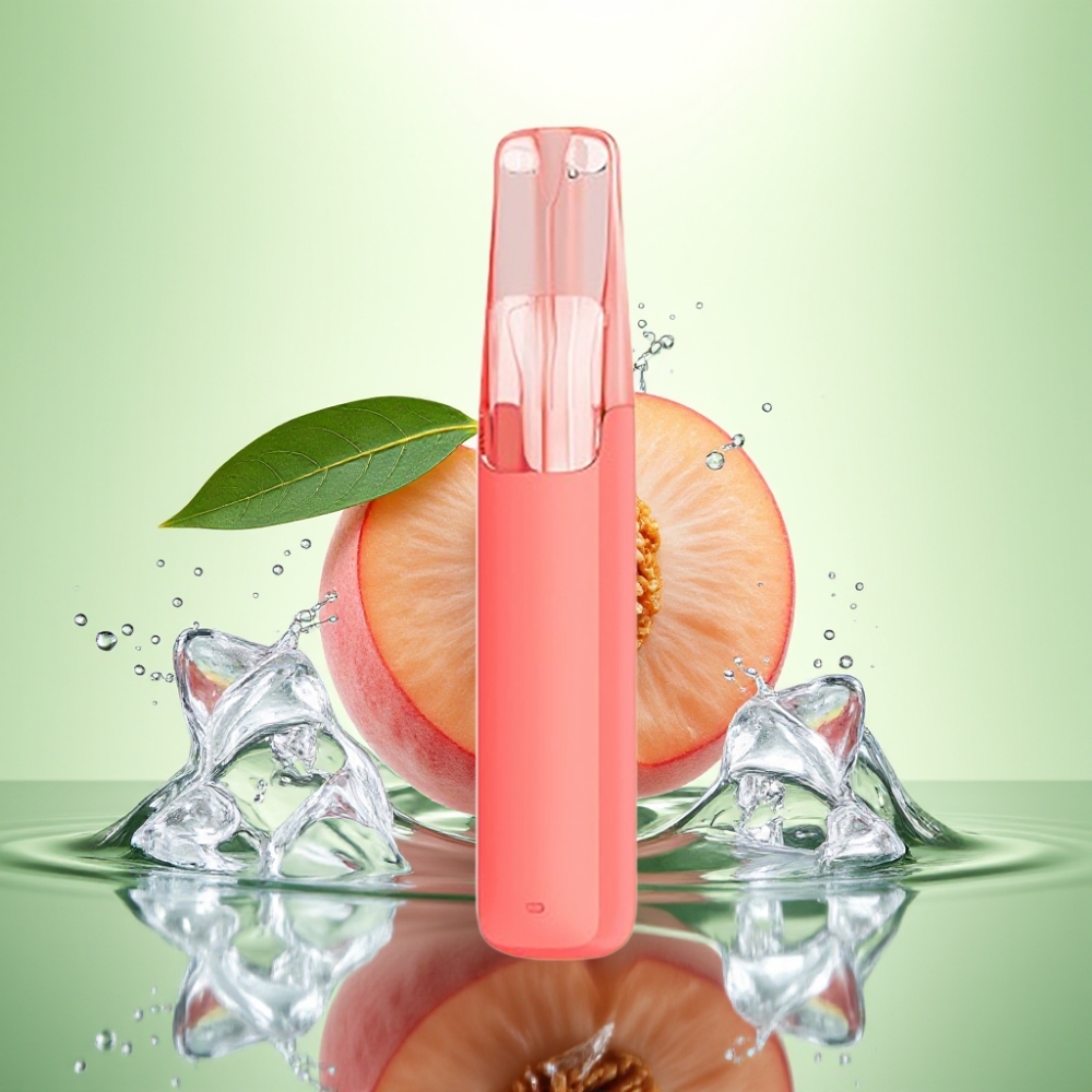 Snowplus Dash 4000 Puff Ceramik Atomizer Şeftali Buz Disposable Cihaz 7.5ml 530mAh