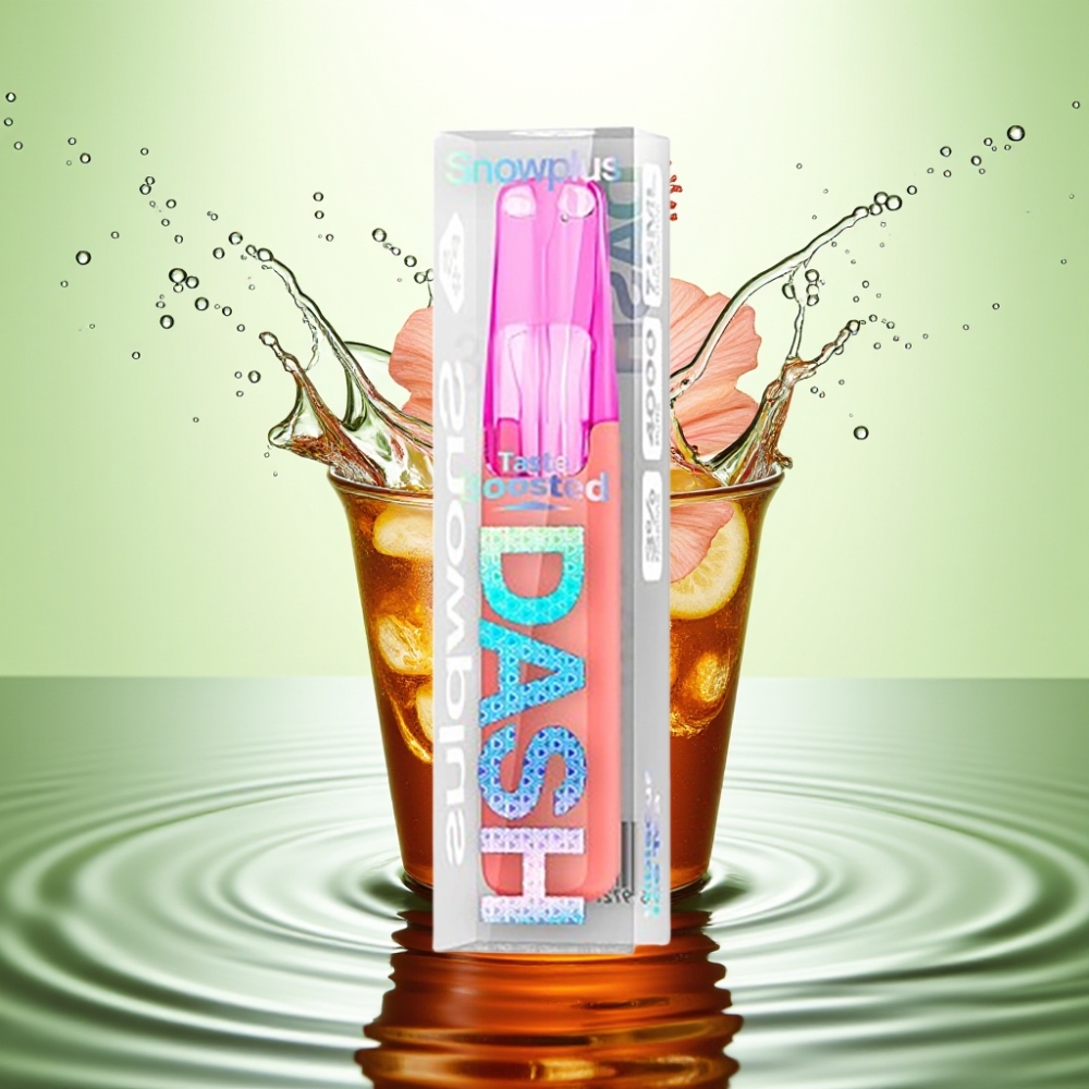 Snowplus Dash 4000 Puff Hibiskus Buzlu Çay Seramik Atomizer 7.5 ml