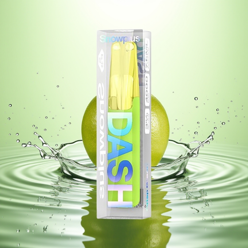 Snowplus Dash 4000 Puff Kullan-At Cihazı Seramik Atomizer 530 mAh 7.5 ml Taze Yeşil