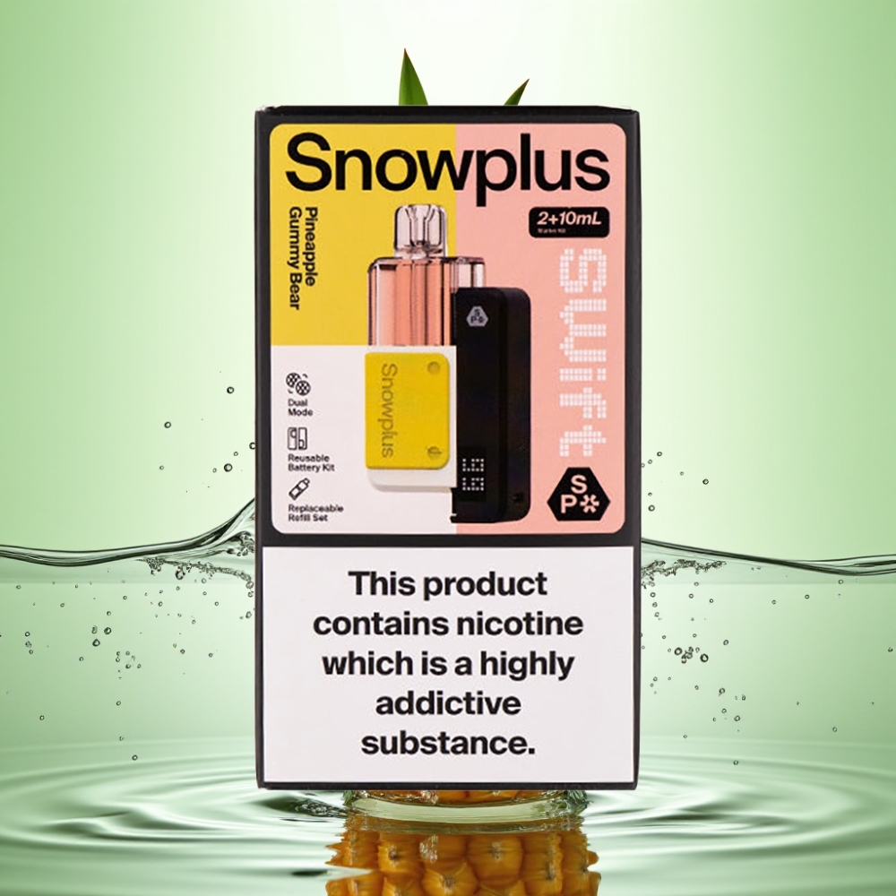 Snowplus Swift 5000 Puf Önceden Doldurulmuş Pod Kit Ananaslı Sakızlı Ayı 1000 mAh 2+10 ml