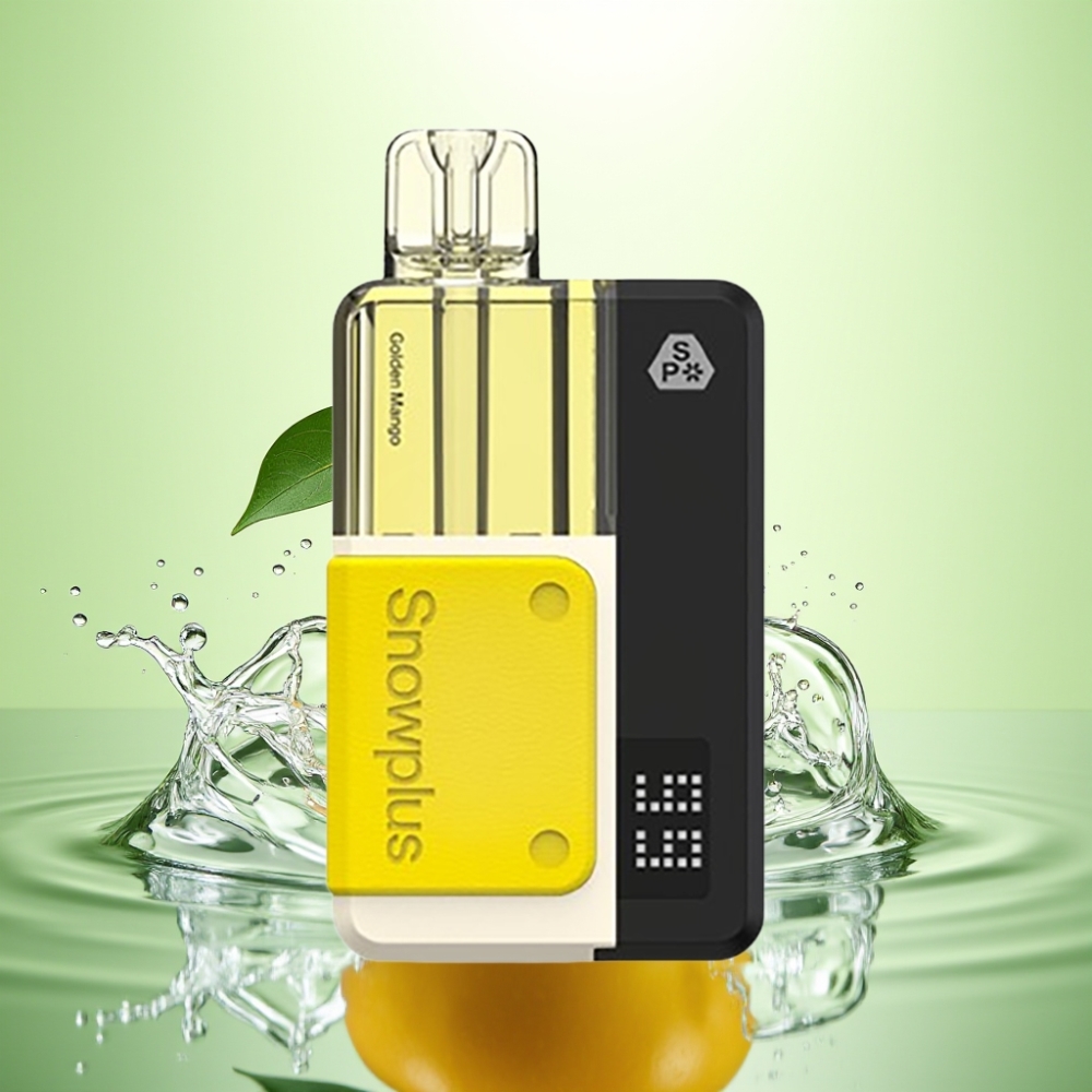 Snowplus Swift 5000 Puffs Çift Mesh Atomizer 1000 mAh Altın Mango